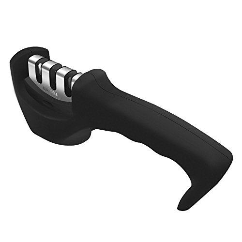 Luxebell Aiguiseur de Couteaux, Affûteurs manuels Knife Sharpener en 3 étapes: Encoche de Sable d'émeri, Tungstène acier, Céramique 0604753433988 (0604753433988)
