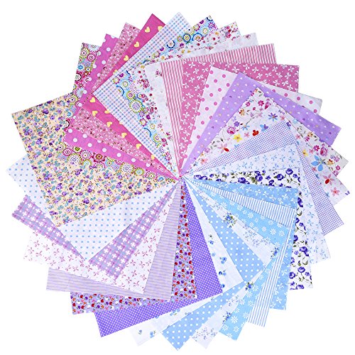 30 pièces 25 * 25 cm tissu patchwork coton mixt...