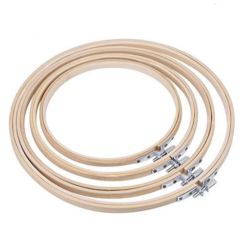 4 pack tambour à broder en bambou cercle à brod...