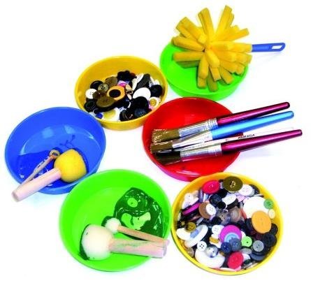 Armada Art Armada ARM-100 5-1/4 Dia -. x 1-1/4 \"profonde 10 bols de peinture en couleurs assorties code EAN 0604819001007 