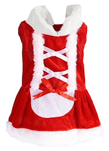 Vêtement chien déguisement père noël pet costum...