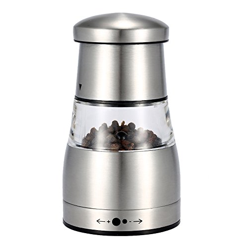 Moulin à poivre et sel manuel en acier inoxydab...