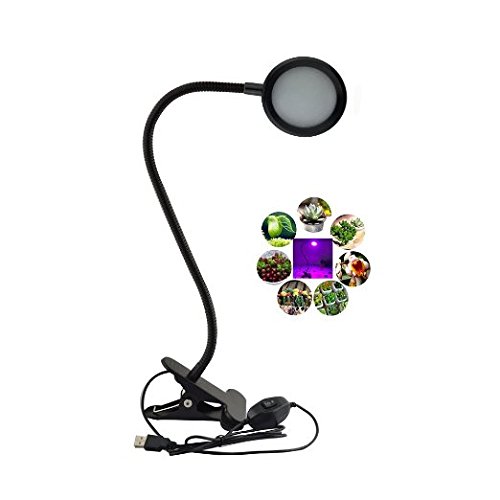 8w led lumière croissante et flexible avec pinc...