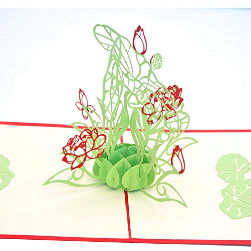 Carte d'anniversaire faite à main 3d pop up kirigami creux lotus d'eau pliable carte postale de voeux pour anniversaire mariage saint valentin avec enveloppe 0606089964938 Medigy Carte d'anniversaire faite à main 3d pop up kirigami creux lotus d'eau pliable carte postale de voeux pour anniversaire mariage saint valentin avec enveloppe 0606089964938 Medigy