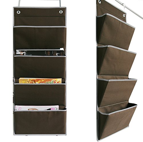 Porte-revue mural avec 4 porte-documents organi...