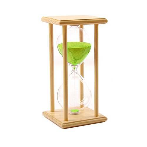 KKwell kkwell 15-60 minutes sablier Cadre en bois classique rectangulaire boîte en bois Couple cadeau décoration de sable sablier 30Minute vert code EAN 0606413461966 