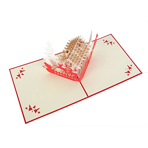 1pcs 3d carte de voeux pour noël/anniversaire/i...