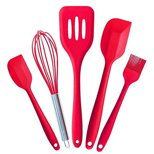 Silicone Premium Ustensiles de Cuisine Set de 5...