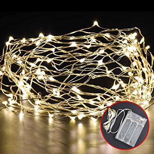 Everesta Guirlandes lumineuse étanche cuivre fil 3m 30-leds chaine de lampes,fleurs guirlande,guirlande led - blanc chaud code EAN 0606825722181 