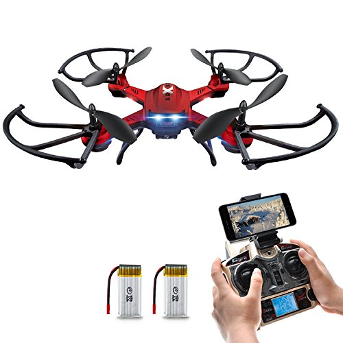 F181wh fonction de maintenir l'altitude 2.4ghz 4ch 6-axis gyro rc quadcopter drone avec 2 mégapixels caméra hd, 360 degrés eversion fonction-rouge 0606860148243 Potensic F181wh fonction de maintenir l'altitude 2.4ghz 4ch 6-axis gyro rc quadcopter drone avec 2 mégapixels caméra hd, 360 degrés eversion fonction-rouge 0606860148243 Potensic