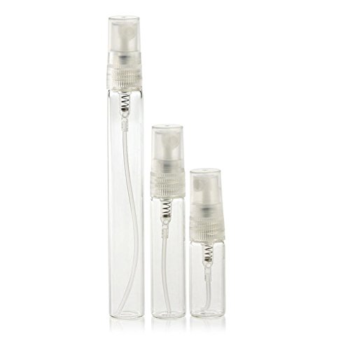 Rimandy Lot de 10 Verre Transparent Parfum Atomiseur Bouteille vide rechargeable Voyage Parfum Atomiseur pompe Spray Bouteille Vaporisateur cas, 5ml code EAN 0606989103604 
