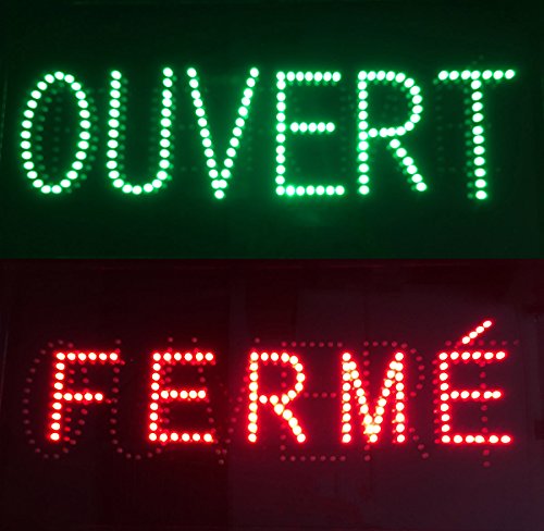 ADE LIGHT Enseigne lumineuse OUVERT FERMÉ code EAN 0607569374223 
