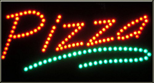 Enseigne lumineuse Panneau à LED PIZZA 48X24X2,5cm