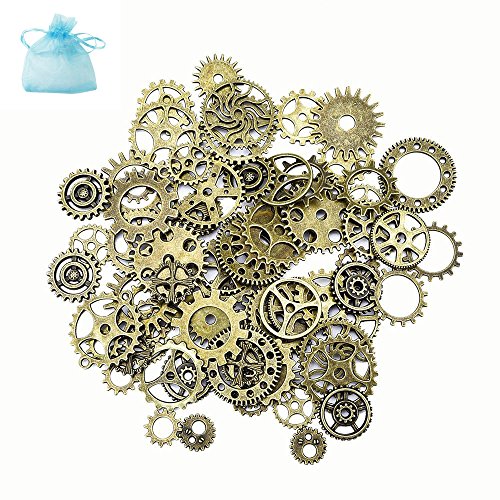 Steampunk montre vintage gears roues pignons bi...