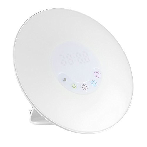 YaPeach Alarme wakeup light clock, [mise à jour version] sunrise