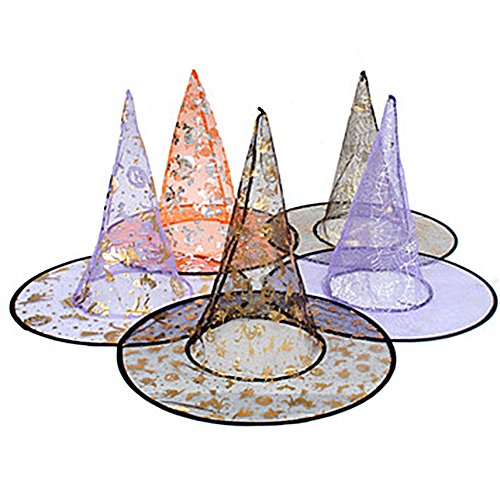 Tm) halloween chapeau sorcière pointu adulte ma...