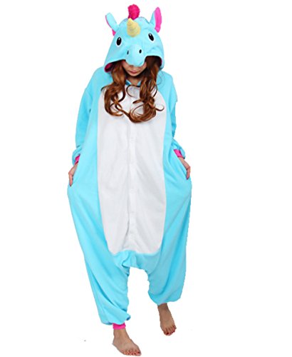 Belisyr BLACK SUGAR. Kigurimi Pyjama Licorne Bleue Pour Adulte Mixte Taille L. Très Doux Très Confortable. Expédié depuis Paris. 0607861053673 (0607861053673)