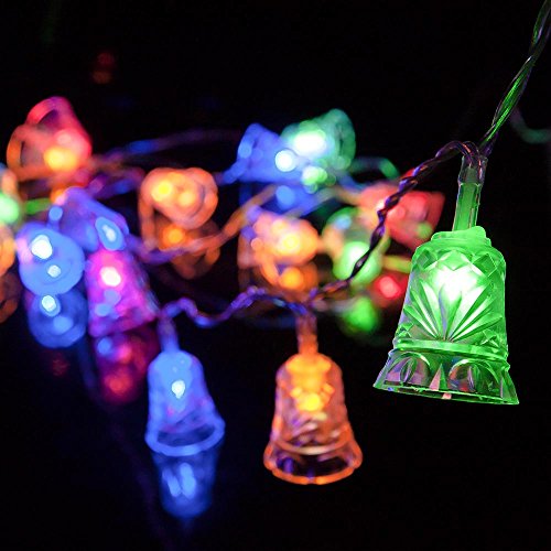 Led imperméable chaîne de lumière étoilée forme de bell pour les jardins de la maison fête de noël de mariage 0607885571146 Veesee