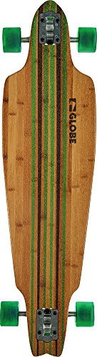Prowler bamboo skateboard bamboo/clear green ta...