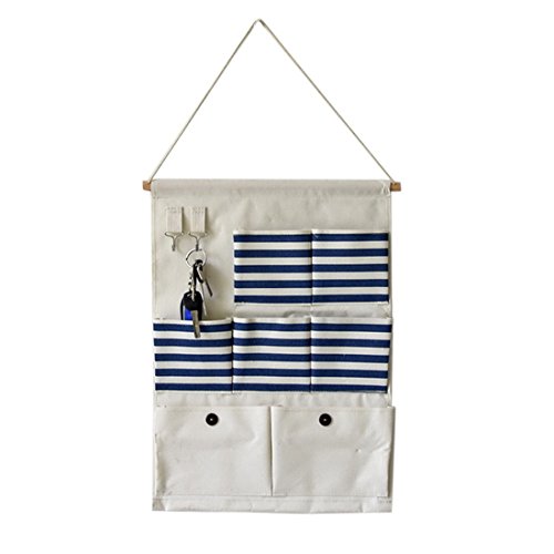 Rayure sac de rangement suspendu panier pochett...