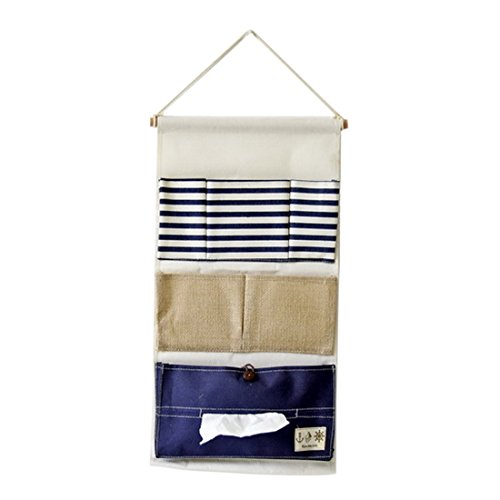 Rayure sac de rangement suspendu panier pochett...