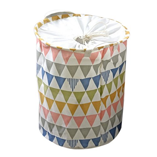 Motif géométrie panier à linge sale en tissu im...