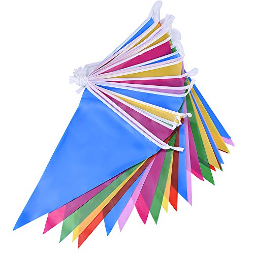 Multicouleur plastique fabric fête bunting drap...