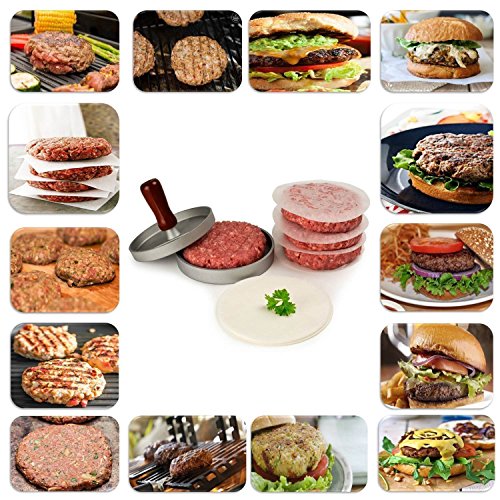 Zooarts Presse à burger, Hamburger Patty Maker Moule anti-adhésif, Patty, Presse à steak haché, Hamburger Patty Maker Hamburger Patty Maker Juicy Idéal pour barbecue pour barbecue code EAN 0608506363577 