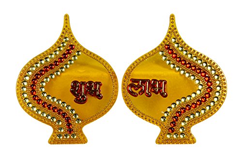 Handcrafted shubh labh - traditional acrylic st...