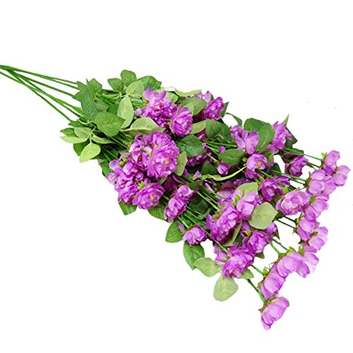 1 pcs rose romantique fleurs artificielles déco...