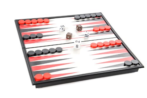 Azerus Standard Line: Backgammon Classic, jeu de plateau avec des pièces de jeu magnétique, taille standard M (25cm x 25cm x 2cm), le conseil sert comme un cas de déplacement et boîte de rangement en métal, SC5620 DE 0609224060045 Quantum Abacus Azerus Standard Line: Backgammon Classic, jeu de plateau avec des pièces de jeu magnétique, taille standard M (25cm x 25cm x 2cm), le conseil sert comme un cas de déplacement et boîte de rangement en métal, SC5620 DE 0609224060045 Quantum Abacus
