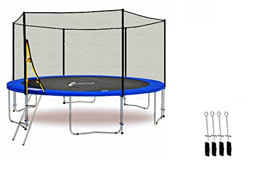 LifeStyle ProAktiv Trampoline LS-T370-PA12 (BA) LifeStyle ProAktiv - Trampoline de Jardin - 370 cm - 12ft - Extra Fort Filet de Sécurité - 180kg Capasite - TÜV/GS/CE code EAN 0609465252940 