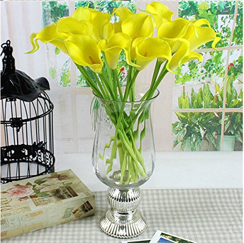 10pcs réel tactile Calla Lily PVC fleurs artifi...