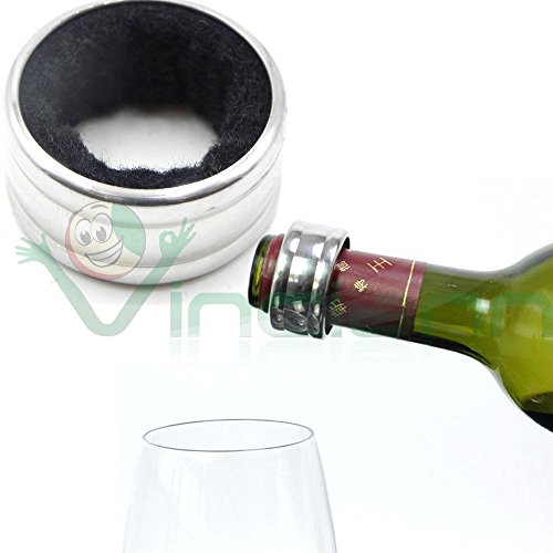 Vinciann Bague collier de bacchus anti-gouttes sans goutte Goulot de bouteille de vin mousseux code EAN 0610446703351 
