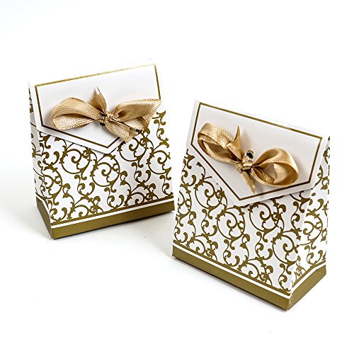 Lot de 100 Boîte à Dragées Accessoire Décoratio...