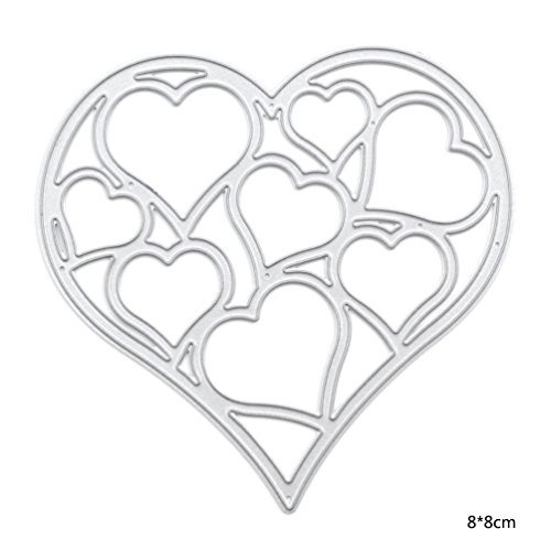 Lychee DIY Coeur Creux Matrice de Découpe Carte...