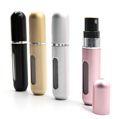 4 pcs mini flacon pompe de parfum, aluminium 5m...