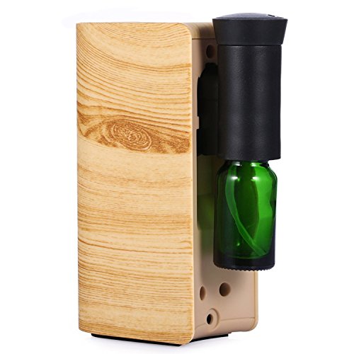 Running Fish Diffuseur Bois Portable d'Arôme Mini Diffuseur d'Huiles Essentielles par Nébulisation Purificateur d'air Aromathérapie Pulvérisateur de 100% Huiles Essentielles Avec Flacon d'Huile Essentille Pour Parfum l'intérieur Chambre, Maison, conférence, Bureau, Yoga, SPA, Salon, etc. 0611188987931 (0611188987931)