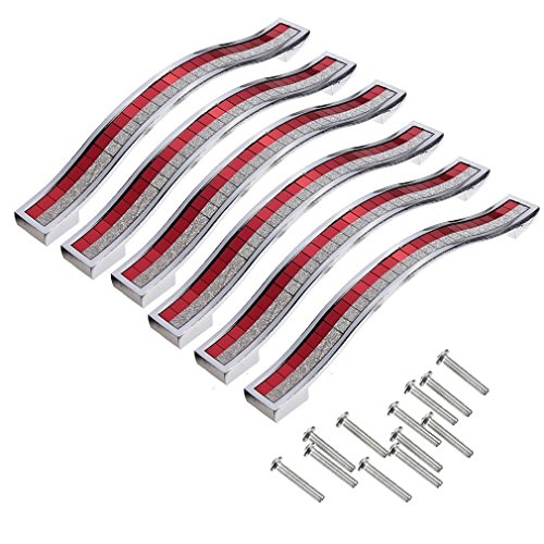 Poignées de meubles, LANTENG 6pcs Cristal Cabin...