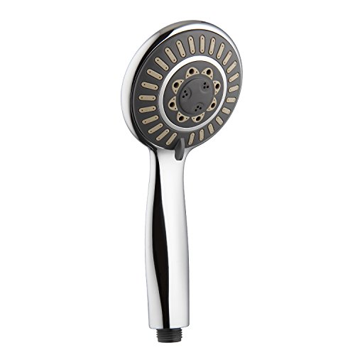 Fivanus Douchette, Fivanus 10CM Pommeau de Douche 5 Jets Douchette à Main Massage Pommeaux de Douche Economique d'Eau Douche Pommeau Luxueux Finition Chromée, Pas Besoin d'Outils code EAN 0611714762131 