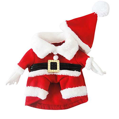 Tofasionla Cadeau de Noël Père Noël pour chien/chat costume vêtements 0611766004425 (0611766004425)