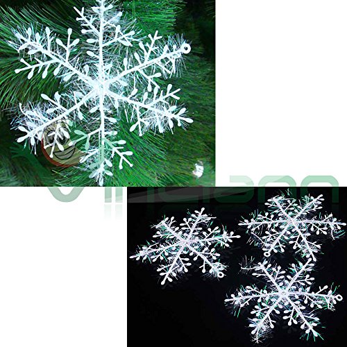 Lot de 3 Flocons Neige Décoration de Noël décor...