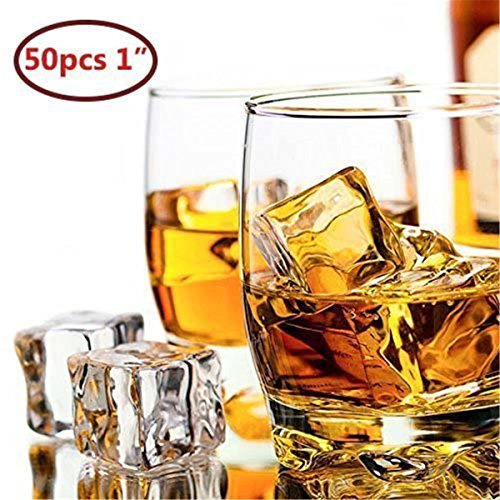 20pcs faux glace artificielle acrylique -Glaçon...