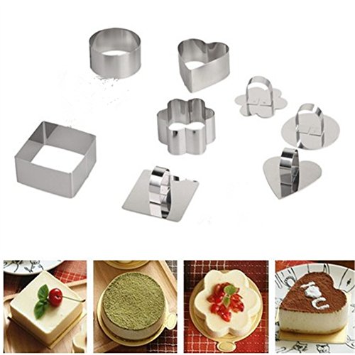 Yosso Set 4pcs Cercle à Patisserie Mousse Desse...