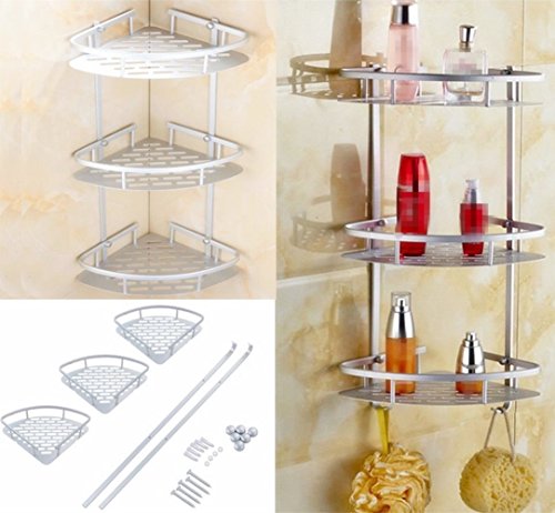 3 niveaux salle de bain etagère murale triangle...