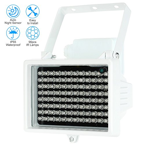 96 leds ir illuminateur lampes infrarouges tabl...