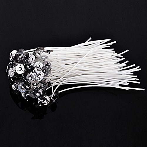100pcs lot de mèches bougies ciré coton support...