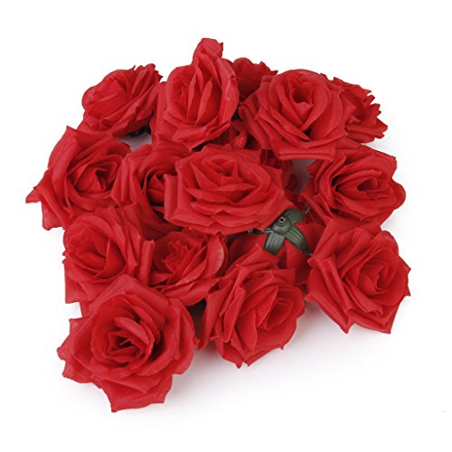 20pcs Têtes de Fleurs Roses Artificielles Décor...