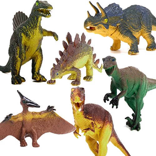 6pcs Animaux Dinosaures Jouet Educatif Tyrannos...