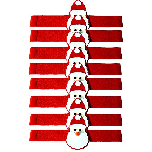 8pcs Anneaux Ronds de Serviettes Porte-serviett...